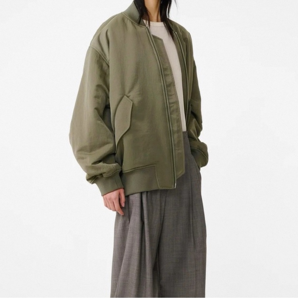 Studio Nicholson Leroy Unisex Olive Bomber Jacket